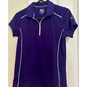 Slazenger‎ Golf Purple Short Sleeve Polo Shirt Women's Size M